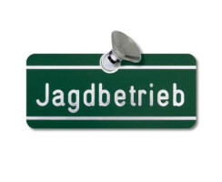 Autoschild "Jagdbetrieb" versch. Länder