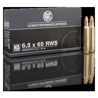 RWS 6,5 x 65 RWS KS 8,2G pro Pack=20 Stück