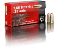7,65 Browning 4,6 g  Blei-Rundkopf, verkupfert Pack=50 Stück