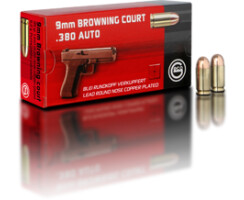 9 mm Browning Court 6,2 g  Blei-Rundkopf, verkupfert Pack=50 Stück