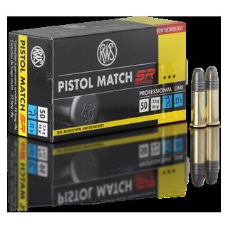 RWS Pistol Match SR  .22lfb pro Pack=50 Stück