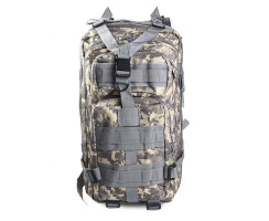Taktischer Rucksack 30L für Outdoor, Survival, Trekking, Paintball, Jagd, Wandern, Sport mit viel praktischen Taschen Military grün