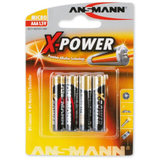 ANSMANN X-POWER Batterie 4x AAA