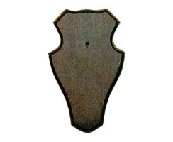 Gehörnbretter für Rehwild, 19x12cm dunkel mit Ausfräsung 5 Stück