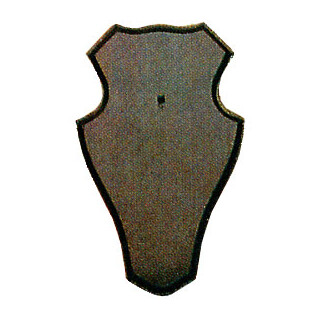 Gehörnbretter für Rehwild, 22x13cm dunkel mit Ausfräsung 5 Stück