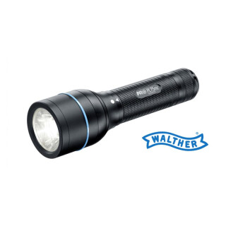 WALTHER Pro PL75mc Taschenlampe mit roter, grüner, blauer, und weisser LED