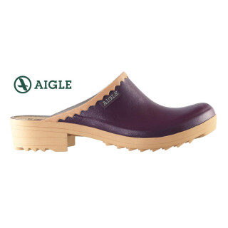 AIGLE Damen-Clogs VICTORINE aubergine