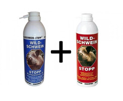 HAGOPUR Wildschwein-Stopp je 400 ml blau und rot