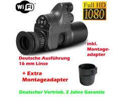 Nachtsicht-Nachsatzgerät PARD NV007a BRD Editon 2020 Linse 16mm Wifi 850nm IR + Adapter 42 mm